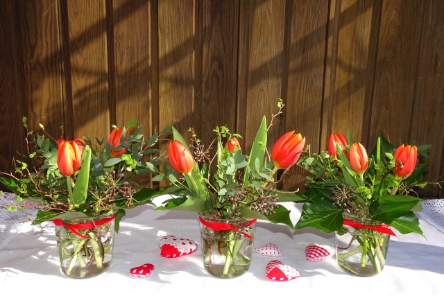 Tulpen - frühlingshafte Tischdeko